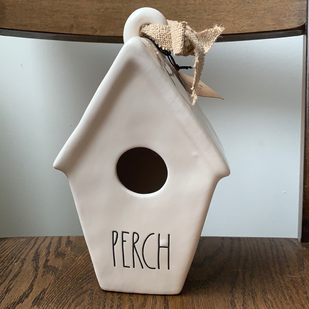 Rae Dunn Perch birdhouse